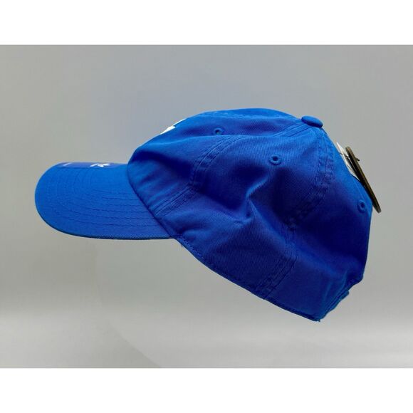 Adidas Youth Washed Relaxed Strapback Cap Hat Blue White New With Tags - Picture 2 of 7